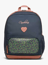 Rugzak 2 Compartimenten Cameleon Blauw vintage fantasy SO40
